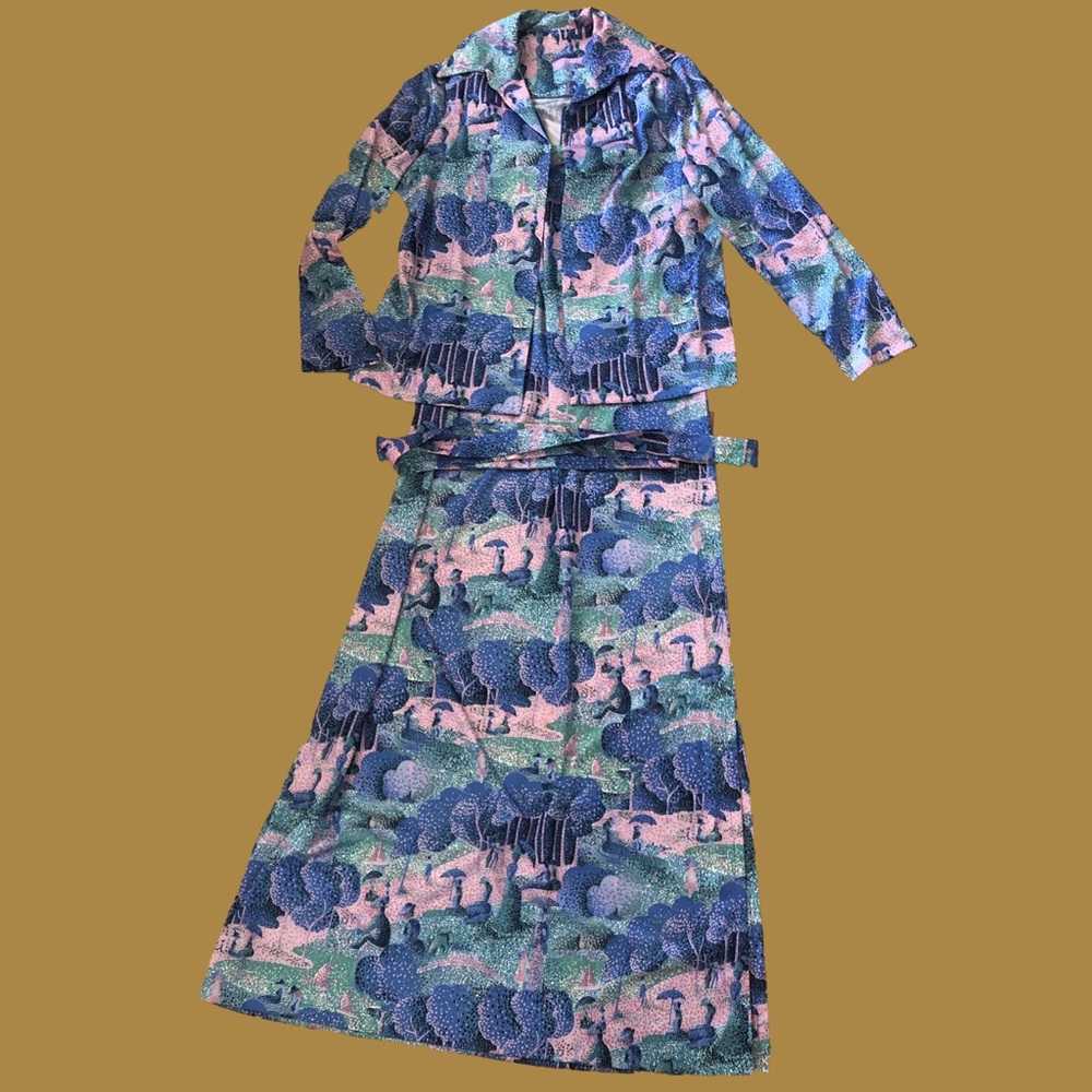 Vintage pointillism set